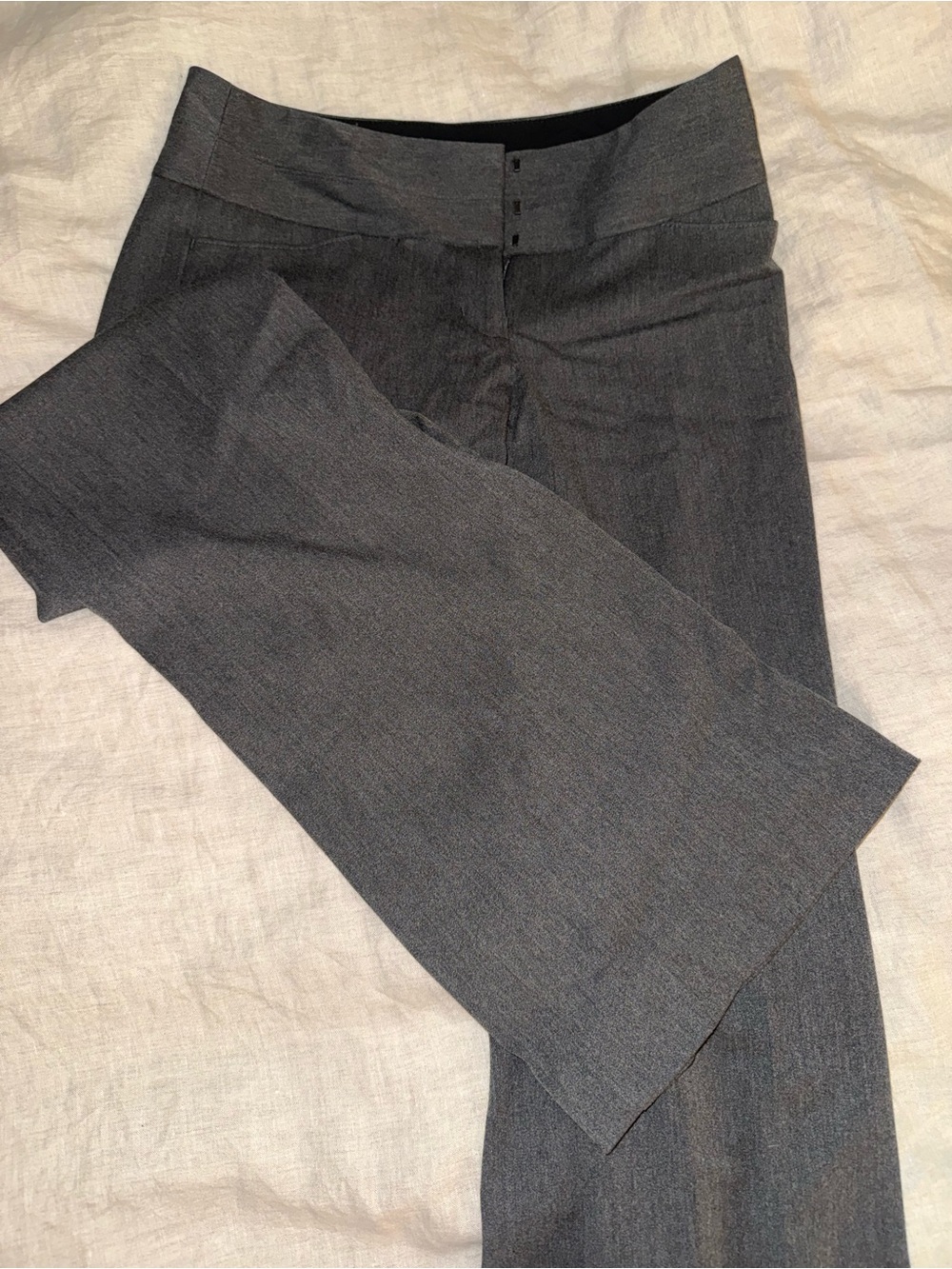 EXPRESS Editor Gray Dress Pants - Tailored Flare, 0R - Picture 3 of 4